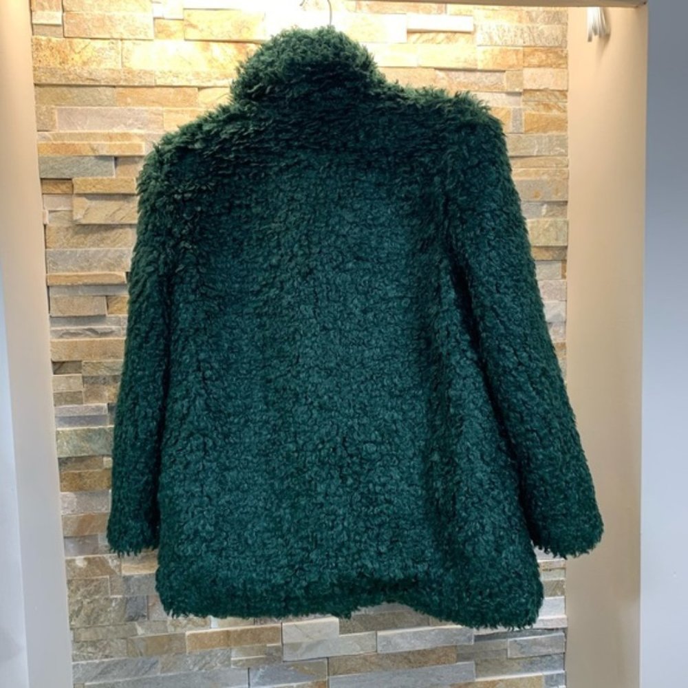 Mural Curly Faux Shearling Teddy Jacket - Picture 4 of 8